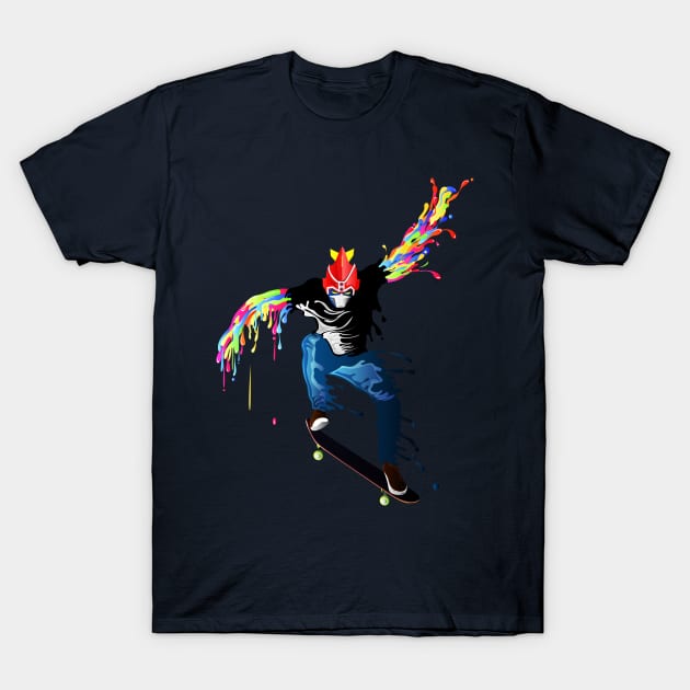 Skater Voltes V T-Shirt by karylnerona